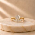 Round Cut Lab Grown Diamond Ring Stack with brilliant round-cut lab grown diamonds in elegant stackable bands for women