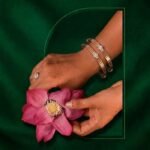 Tara Triline Lab Grown Diamond Bangle for Women with Elegant Three-Line Lab Grown Diamond Design