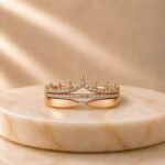Queen Grace Lab Grown Diamond Ring Stack with sparkling lab grown diamonds in elegant stackable bands for women