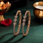 Flora Lab Grown Diamond Bangle featuring premium floral CVD diamonds for women