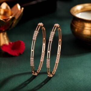 Segment Lab Grown Diamond Bangle featuring premium CVD diamonds for women