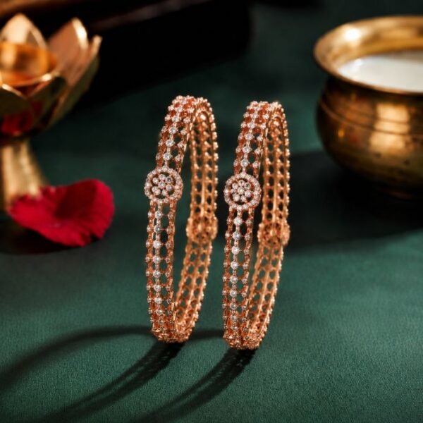 Novza Net Lab Grown Diamond Bangle featuring premium CVD diamonds for women