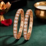 Openwork Circular Lab Grown Diamond Bangle featuring premium CVD diamonds displayed from front view, side view, top view, and angled perspective.