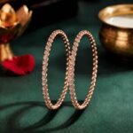 Helix Spiral Lab Grown Diamond Bangle featuring premium CVD diamonds displayed from front view, side view, top view, and angled perspective.