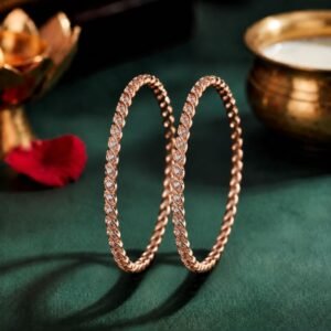 Helix Spiral Lab Grown Diamond Bangle featuring premium CVD diamonds displayed from front view, side view, top view, and angled perspective.
