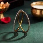 Slim Diamond Lab Grown Diamond Bangle displayed from front view, side view, top view, and angled perspective with sparkling lab grown diamonds.
