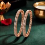 Linear Luminary Lab Grown Diamond Bangle featuring premium CVD diamonds displayed from front view, side view, top view, and angled perspective.