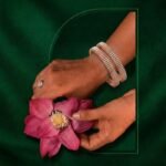 Linear Luminary Lab Grown Diamond Bangle | Elegant CVD Diamond Luxury Bangle for Women - Image 2