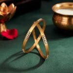 Satin Horizon Lab Grown Diamond Bangle with brilliant CVD diamonds displayed from front view, side view, top view, and angled perspective.