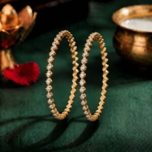 Nova Stackable Lab Grown Diamond Bangle featuring premium CVD diamonds displayed from front view, side view, top view, and angled perspective.