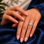 Crown Brilliance Lab Grown Diamond Ring Stack with sparkling lab grown diamonds in elegant crown-inspired stackable bands for women