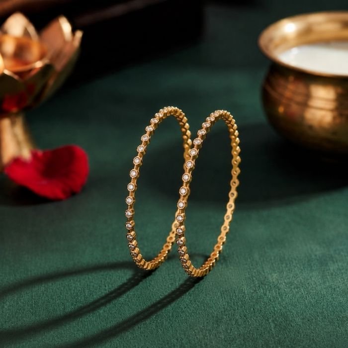 Luminescence Lab Grown Diamond Bangle Luminescence Lab Grown Diamond Bangle featuring premium CVD diamonds displayed from front view, side view, top view, and angled perspective.