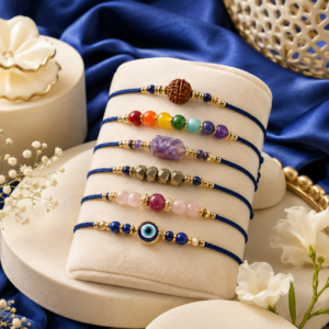 Crystal rakhi for Raksha Bandhan gifting