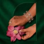 Aurora Trellis 14K Gold Bangle luxury women bracelet elegant designer gold jewelry