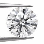 IGI certified round cut CVD lab grown loose diamond with brilliant faceting