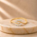 Lush Vine Lab Grown Diamond Ring displayed from front view, side view, top view, and angled perspective featuring a nature-inspired vine design with sparkling lab grown diamonds.