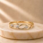 Everlume Lab Grown Diamond Ring displayed from front view, side view, top view, and angled perspective with brilliant sparkling lab grown diamonds.