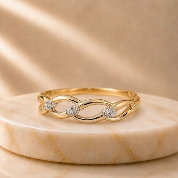 Everlume Lab Grown Diamond Ring displayed from front view, side view, top view, and angled perspective with brilliant sparkling lab grown diamonds.