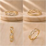 Everlume Lab Grown Diamond Ring displayed from front view, side view, top view, and angled perspective with brilliant sparkling lab grown diamonds.
