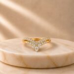Royal Flutter Lab Grown Diamond Ring featuring a butterfly-inspired design with a brilliant lab grown diamond displayed from front view, side view, top view, and angled perspective.