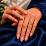Celeste Laurel Lab Grown Diamond Ring displayed from front view, side view, top view, and angled perspective showcasing the elegant laurel leaf-inspired design with brilliant lab grown diamonds.