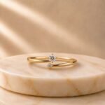 Celeste Duo Lab Grown Diamond Ring displayed from front view, side view, top view, and angled perspective showcasing the elegant two-stone design with brilliant lab grown diamonds.