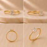 Ever Classic Solitaire Lab Grown Diamond Ring displayed from front view, side view, top view, and angled perspective showcasing the brilliant solitaire lab grown diamond and timeless classic setting.
