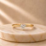 Bella Heart Lab Grown Diamond Ring displayed from front view, side view, top view, and angled perspective showcasing the elegant heart-inspired design with brilliant lab grown diamonds.