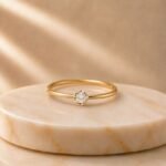 Pearl Bloom Lab Grown Diamond Ring displayed from front view, side view, top view, and angled perspective featuring a floral-inspired lab grown diamond design.