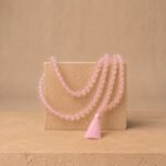 Natural Rose Quartz Crystal Mala 6mm & 8mm