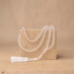 Natural Clear Quartz Crystal Mala 108 Beads 6mm and 8mm Original Sphatik Healing Necklace