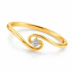 Lab Grown Diamond Wave Ring |18K Gold - Image 2