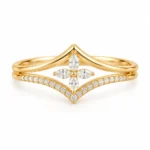 Marquise Flower Lab Grown Diamond Ring featuring marquise-shaped diamonds arranged in an elegant floral-inspired design.