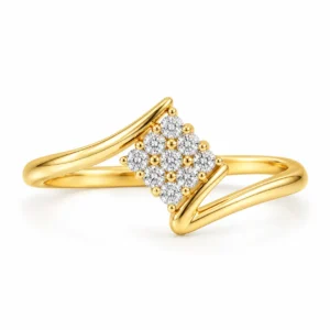 Pavé Cluster Lab Grown Diamond Ring featuring a sparkling cluster of lab grown diamonds in an elegant pavé setting.
