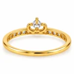 Tiara Pavé Lab Grown Diamond Ring | 18K Gold Ring - Image 3