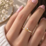 Tiara Pavé Lab Grown Diamond Ring | 18K Gold Ring - Image 4