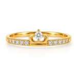 Tiara Pavé Lab Grown Diamond Ring featuring an elegant tiara-inspired design with sparkling pavé-set lab grown diamonds.