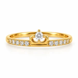 Tiara Pavé Lab Grown Diamond Ring featuring an elegant tiara-inspired design with sparkling pavé-set lab grown diamonds.