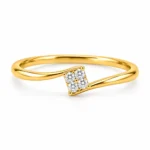 Lab Grown Diamond Cluster Bypass Ring featuring a stylish cluster design with sparkling lab grown diamonds.