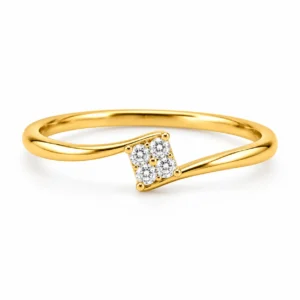 Lab Grown Diamond Cluster Bypass Ring featuring a stylish cluster design with sparkling lab grown diamonds.