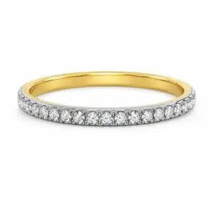 Lumiera diamond band featuring an elegant sparkling diamond design