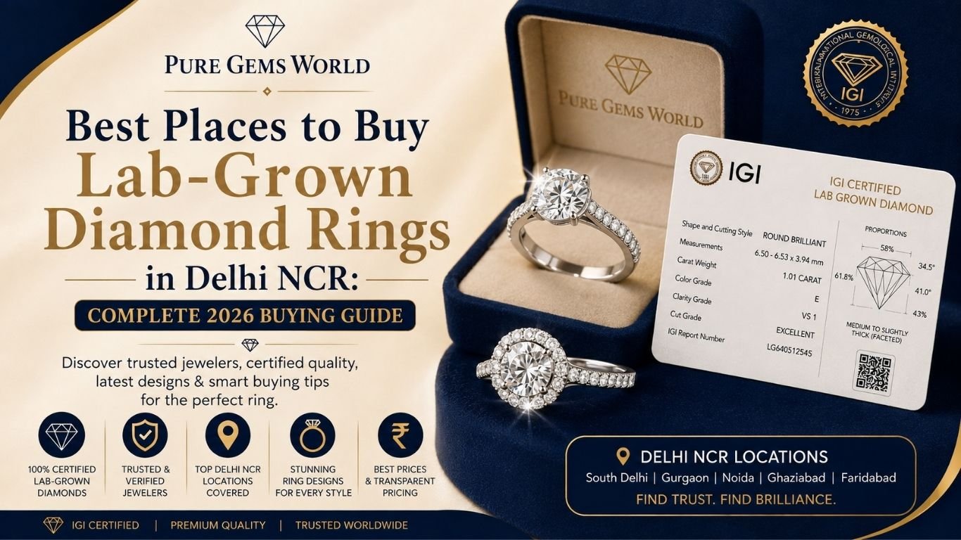 Best places to buy lab-grown diamond rings in Delhi NCR with IGI-certified CVD diamonds
