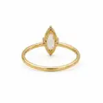 Marquise cut diamond ring with an elegant elongated diamond design