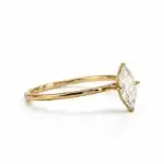 Marquise Lab Grown Diamond Engagement Ring – Elegant 18K Gold Ring - Image 3
