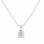 Solitaire Lab Grown Diamond Pendant for Women - Image 3