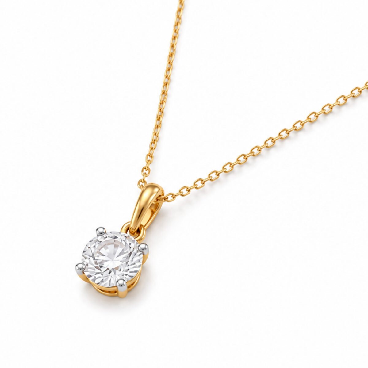 Solitaire Lab Grown Diamond Pendant for Women - Image 6