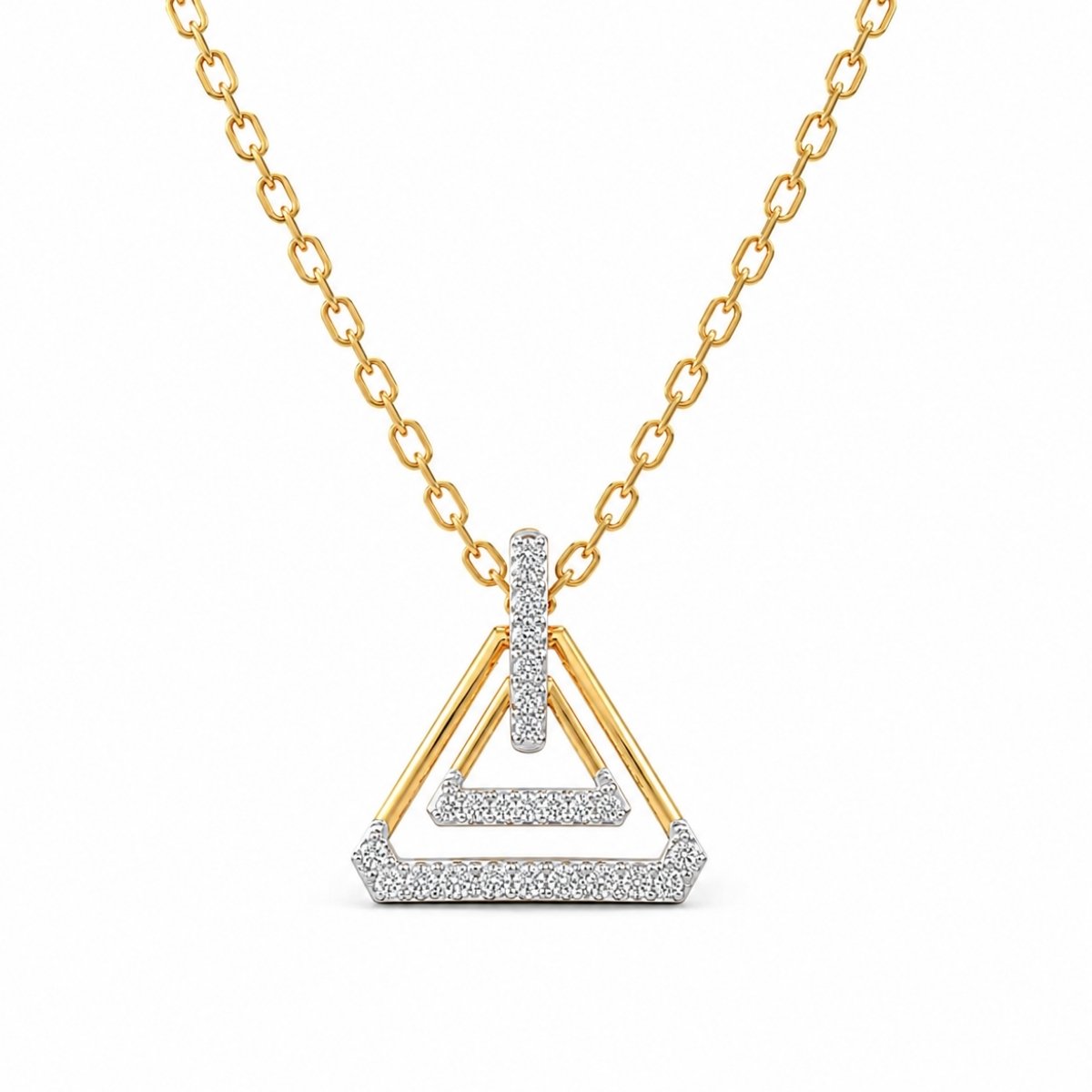 Geometric CVD Diamond Pendant for Women Modern Geometric CVD Diamond Pendant for Women