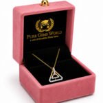 Modern Geometric Lab Grown CVD Diamond Pendant in 18K Gold for Women - Image 6