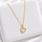 Heart Shape CVD Diamond Pendant in 18K Gold for Women - Image 5