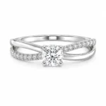 Split-Shank Lab Grown Diamond Ring | 18K Gold Ring - Image 2